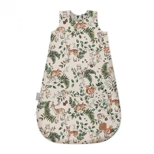 Letni śpiworek niemowlęcy LIGHT 1 TOG One Size Animals Garden, BabySteps - Śpiworki dla dzieci - miniaturka - grafika 1