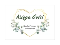 Wesele i ślub - Personalizowana naklejka na księgę gości weselnych - 1 szt. - miniaturka - grafika 1