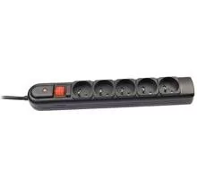 Tracer Listwa PowerGuard + 1.8 m Black (5) TRALIS30406 - Listwy zasilające - miniaturka - grafika 1