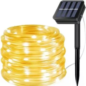 Wąż świetlny zewnętrzny solarny 22m + Czujnik - Oświetlenie świąteczne - miniaturka - grafika 1