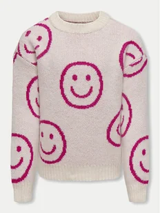 Kids ONLY Sweter 15326374 Beżowy Relaxed Fit - Swetry dla chłopców - miniaturka - grafika 1