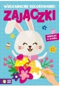 Zajączki. Wielkanocne kolorowanki - Kolorowanki, wyklejanki - miniaturka - grafika 1