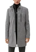 Płaszcze męskie - s.Oliver Męski 2115903 płaszcz z mieszanki wełny, 97W5, 90, 97w5 - miniaturka - grafika 1