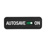 Odzież taktyczna i umundurowanie - M-Tac - Naszywka Autosave PVC - 3D - Czarna - 51116702 - miniaturka - grafika 1