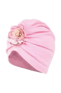 Czapki dla dzieci - Jamiks czapka dziecięca kolor różowy z cienkiej dzianiny - grafika 1