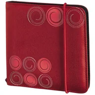 Pudełka i akcesoria na płyty CD - Hama CD Etui Slim 24 CD Czerwony Gumka 095669 - miniaturka - grafika 1