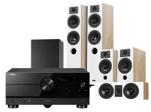 Kino domowe Yamaha RX-A8A (czarny) + Diva 5 (dąb) +Diva 3 (dąb) + Diva 7 (dąb) + Basso 880 (czarny) - Kino domowe - miniaturka - grafika 1