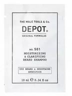 Kosmetyki i akcesoria do pielęgnacji brody - Depot NO. 501 Moisturizing Szampon do Brody 10ml - miniaturka - grafika 1