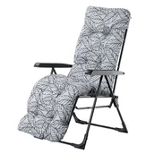 Leżaki ogrodowe - Leżak ogrodowy Soller Plus 150 x 68 cm "Szare liście" - miniaturka - grafika 1