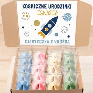 ZESTAW Ciasteczka z Wróżbą Na Dziecięce Urodzinki Kosmos 20 szt. - Przekąski dla dzieci - miniaturka - grafika 1