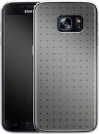 Etui i futerały do telefonów - Silikonowe etui na telefon komórkowy Dot Grid grey Samsung Galaxy S7 - miniaturka - grafika 1
