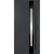 Drzwi zewnętrzne - OK Doors Drzwi zewnętrzne stalowe wejściowe Supreme 68 antracytowe 90 lewe Trendline - miniaturka - grafika 1