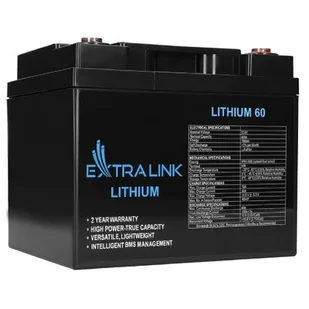 Extralink AKUMULATOR LIFEPO4 12.8V 60AH - Akumulatory ogólnego zastosowania - miniaturka - grafika 1