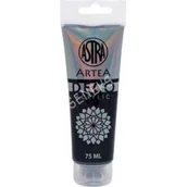 Farby i media malarskie - Astra Farba akrylowa Deco Artea w tubie 75ml czarna - miniaturka - grafika 1