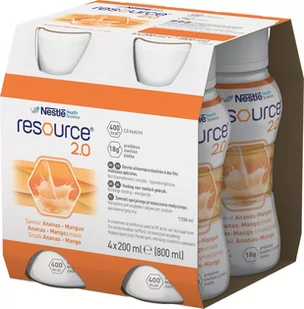 NESTLE Resource 2.0 4x200 ml smak ananas - mango - Żywienie medyczne - miniaturka - grafika 3