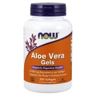 Witaminy i minerały - Now Foods Foods FOODS Aloe Vera Gels 250 kaps. NW41 - miniaturka - grafika 1