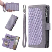 Paski - Kompatybilny z Samsung Galaxy A23 4g / 5g Pokrowiec na zamek błyskawiczny z paskiem na nadgarstek Etui-portfel Pasek na rękę Zamek błyskawiczny Mag... - miniaturka - grafika 1