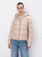 Kurtki damskie - Mohito - Pikowana kurtka puffer - kremowy - miniaturka - grafika 1