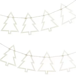 Girlanda drewniana Domki z lampkami LED - 200 cm - 1 szt. - Ozdoby bożonarodzeniowe - miniaturka - grafika 1