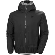 Kurtki męskie - Kurtka męska Helly Hansen Verglas 2.5L Fastpack Jacket Rozmiar: XXL / Kolor: czarny - miniaturka - grafika 1