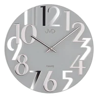 Zegary - JVD Zegar ścienny HT101.3 Szklany uniwersalny - miniaturka - grafika 1