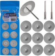 Tarcze do pił - Geko Kpl. tarcz diamentowych do szlifowania i cięcia 40mm 12el. 400 - miniaturka - grafika 1