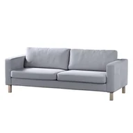 Pokrowce na meble - Dekoria pl pl Pokrowiec na sofę Karlstad rozkładaną srebrzysty szary 224 x 89 x 64 cm Velvet 1017-704-24 - miniaturka - grafika 1
