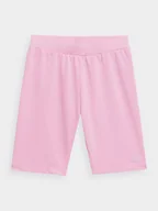 Legginsy - 4F, Legginsy krótkie dziewczęce, 4FJSS23TTIGF051-56S, Jasny Róż, Rozmiar 146/152 - miniaturka - grafika 1