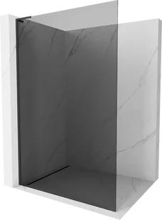 Mexen Kioto L ścianka prysznicowa Walk-in 110 x 200 cm, grafit, czarna - 800-110-103-70-40 - Ścianki i drzwi prysznicowe - miniaturka - grafika 1