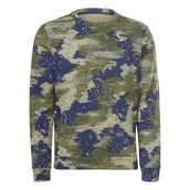 Bluzy męskie - REEBOK BLUZA MĘSKA Z NADRUKIEM MELANŻ Z OKRĄGŁYM DEKOLTEM M XQA - Reebok - miniaturka - grafika 1