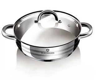Blaumann indukcyjny płytki ze szklaną pokrywką 32 cm 10L BL-1005 - Garnki - miniaturka - grafika 2