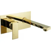 Baterie umywalkowe - Mexen Cube - Bateria Umywalkowa Podtynkowa Złota - miniaturka - grafika 1