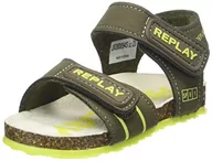 Buty dla chłopców - REPLAY Niemowlęta dziecięce sandały dziecięce BIRKY JR-Boy, 2626 Army Yellow Fluo, 24 EU, 2626 Army Yellow Fluo, 24 EU - miniaturka - grafika 1