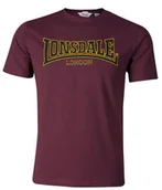 Koszulki męskie - T-shirt Lonsdale CLASSIC bordowy-M - miniaturka - grafika 1