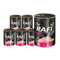 Mokra karma dla kotów - Dolina Noteci RAFI Cat Adult z indykiem 12 x 400g 53514-uniw - miniaturka - grafika 1