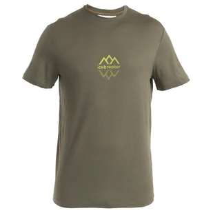 Koszulka męska Icebreaker Men Merino 150 Tech Lite III SS Tee Icebreaker Logo Reflections Rozmiar: L / Kolor: zielony - Koszulki sportowe męskie - miniaturka - grafika 1