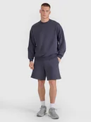 Spodenki damskie - 4F Spodenki dresowe uniseks - szare L - miniaturka - grafika 1