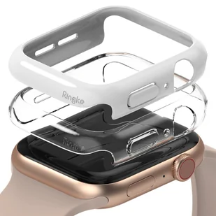 Ringke Slim Watch Case 2x zestaw etui ochronnych do Apple Watch 4 40mm/Watch 5 40mm/Watch 6 40mm/Watch SE - biały KP14174 - Akcesoria do smartwatchy - miniaturka - grafika 1