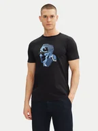 Koszulki męskie - KARL LAGERFELD T-Shirt 755065 552241 Granatowy Regular Fit - miniaturka - grafika 1
