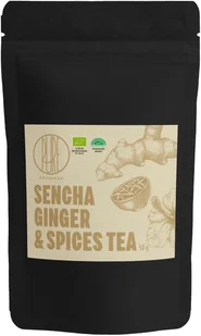 BrainMax Pure Sencha Ginger & Spices, Sencha z imbirem i przyprawami, BIO, 50 g Objętość: 50 g - Herbata - miniaturka - grafika 1