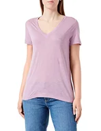 Koszulki i topy damskie - Lee Koszulka damska V Neck Tee T-Shirt, Plum, XL, śliwka, XL - miniaturka - grafika 1