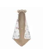 Koce i narzuty dla dzieci - Bonjour Cherie Kocyk bawełniany do fotelika samochodowego 90/90 Farma minky Beige - miniaturka - grafika 1