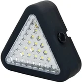 Latarki - Lampka robocza i ostrzegawcza 15/24 LED trójkąt z hakiem i magnesem - miniaturka - grafika 1