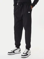 Spodnie sportowe męskie - Kappa Spodnie dresowe 351Y41W 005 Czarny Regular Fit - miniaturka - grafika 1