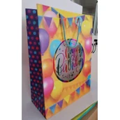 Opakowania i torebki na prezenty - Torebka ozdobna z okienkiem pionowa XLL Urodziny - Fresh - miniaturka - grafika 1