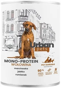 Over Zoo Urban Pets Mono Protein Mokra karma dla psa z wołowiną 800 g - Mokra karma dla psów - miniaturka - grafika 1