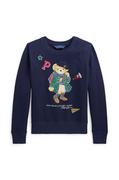 Swetry dla dziewczynek - Polo Ralph Lauren sweter dziecięcy kolor granatowy lekki - miniaturka - grafika 1