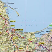 Atlasy i mapy - EKO-GRAF Polska mapa ścienna administracyjno-drogowa 1:500 000 - Eko-graf - miniaturka - grafika 1