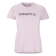 Koszulki i topy damskie - Damska Koszulka z krótkim rękawem CRAFT CORE ESSENCE LOGO TEE W 1911785-746000 – Fioletowy - miniaturka - grafika 1