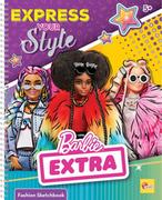 Prace ręczne dla dzieci - Lisciani, Barbie, Szkicownik Express Your Style + 8 pisaków i naklejki - miniaturka - grafika 1